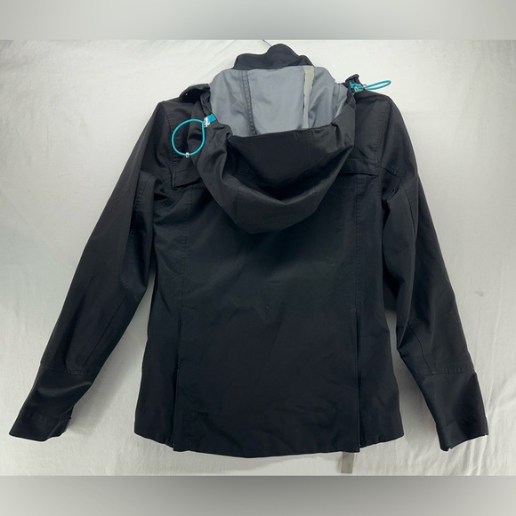 Ariat Womens Logo Softshell Jacket Black Teal Accent Size XS - Flawed - Picture 4 of 13